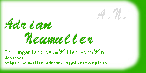 adrian neumuller business card